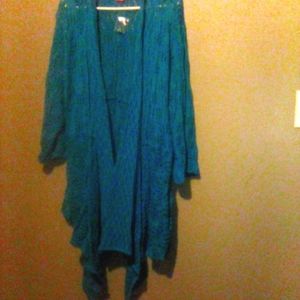 Women's open front sweater